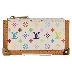 Authentic LOUIS VUITTON Monogram Multicolor Pochette Cles Purse bst597-112825